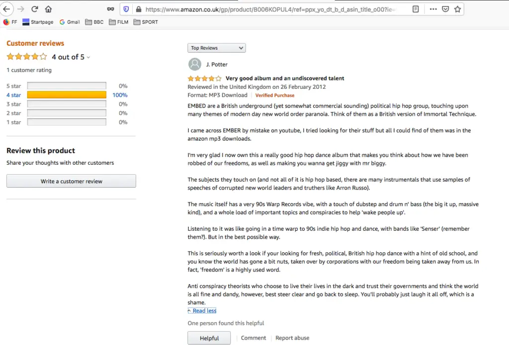 EMBED SONIC WEAPONS REVIEW AMAZON