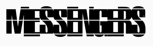 MESSENGERS LOGO MASTER B_W artwork Richie Burridge